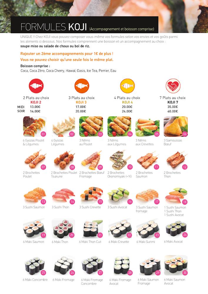KOJI - Menu Image 1